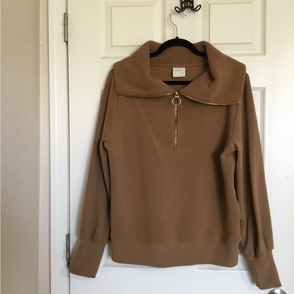 Varley Vine Pullover Sweatshirt Ribbed Ottoman in Rye size medium